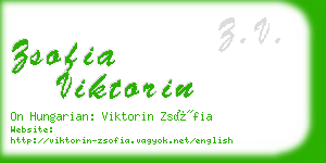 zsofia viktorin business card